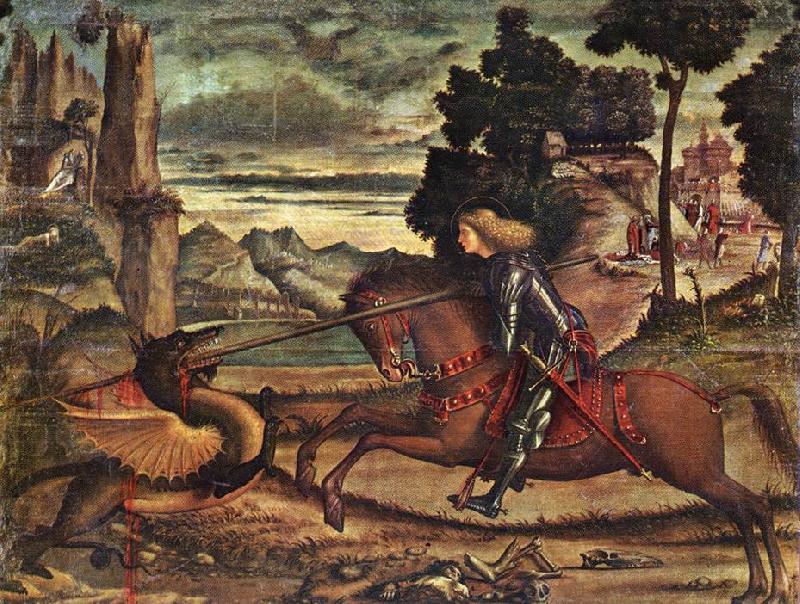 CARPACCIO, Vittore St George and the Dragon (detail) dfg Germany oil painting art